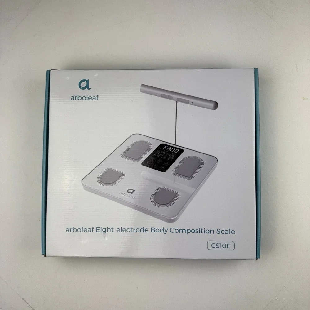 Arboleaf CS10E Eight-electrode Body Composition Smart Scale White New